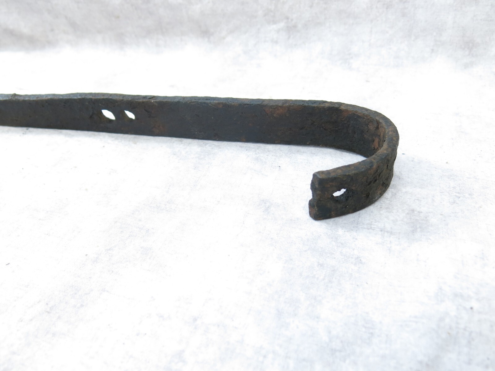 Antique Privative Blacksmith Forged Hook Blacksmith S Hook About 14-1/4″ Long