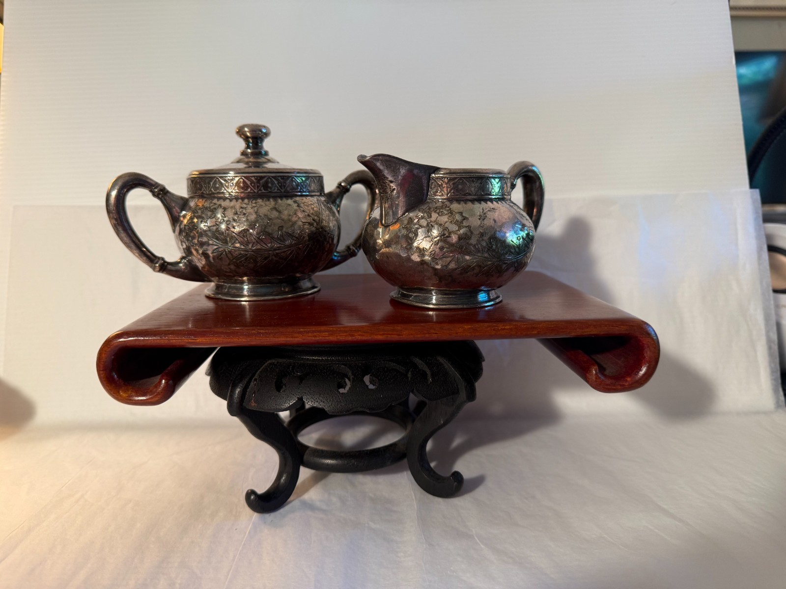 Charming Aesthetic Personal Tea Set Meriden Silverplate CH 1782