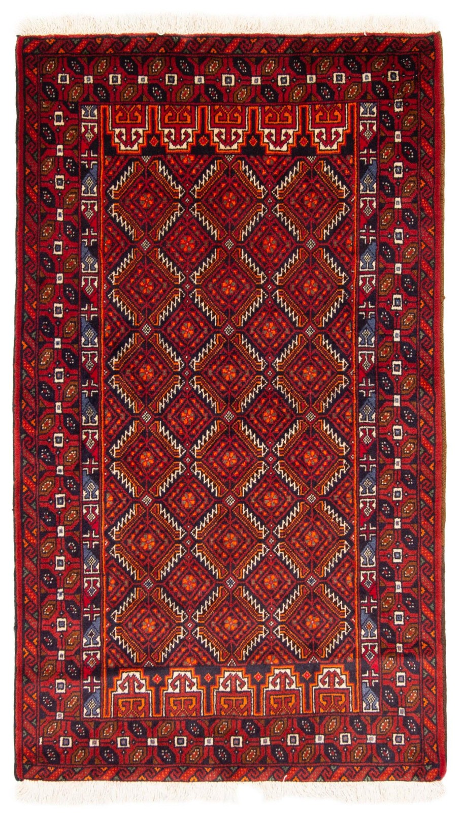 Vintage Hand-Knotted Area Rug 3’1″ x 5’6″ Traditional Oriental Wool Carpet