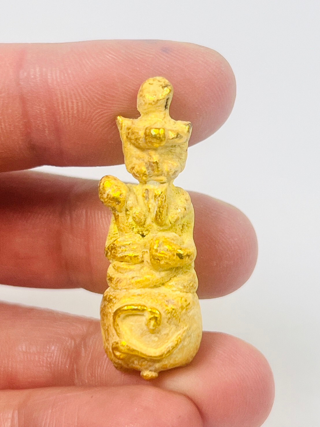 Laos Hermit Gold Leklai Buffalo Mountain Cave Love sex wealth attraction Amulet