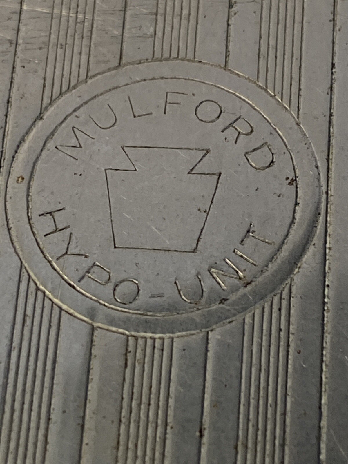 c1915 Nickel Silver And Gold Tone Imprinted “Mulford Hypo-Unit” Medical Case