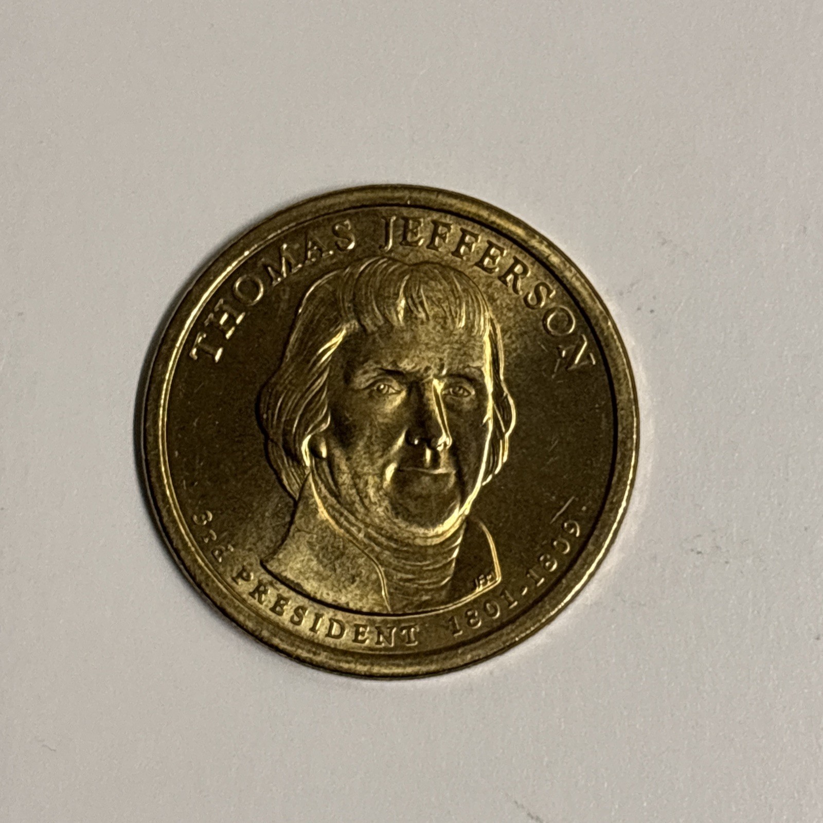 2007- P Thomas Jefferson Presidential Dollar