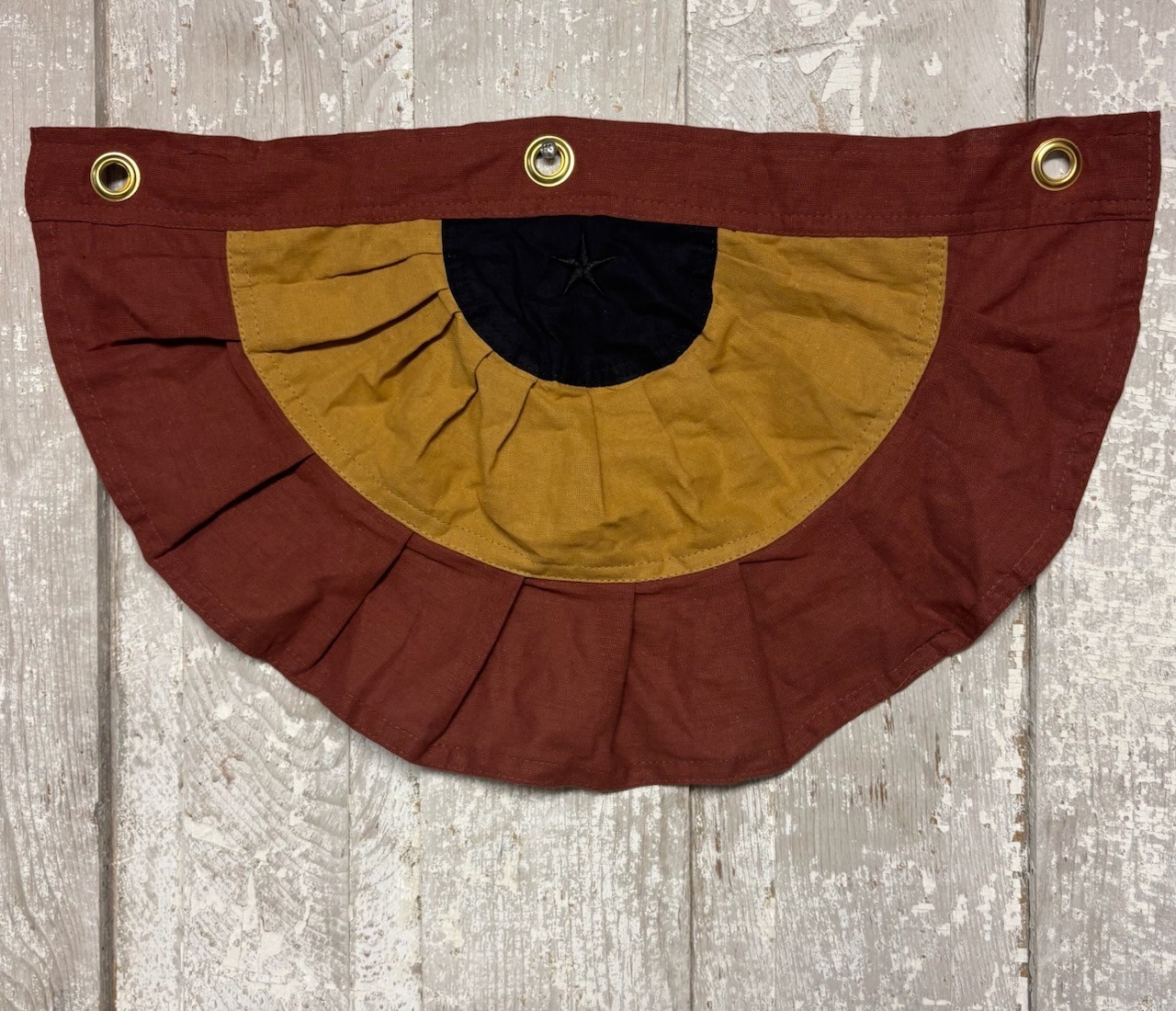New Primitive Patriotic SMALL AMERICANA BUNTING Star Flag Banner 12″x20″