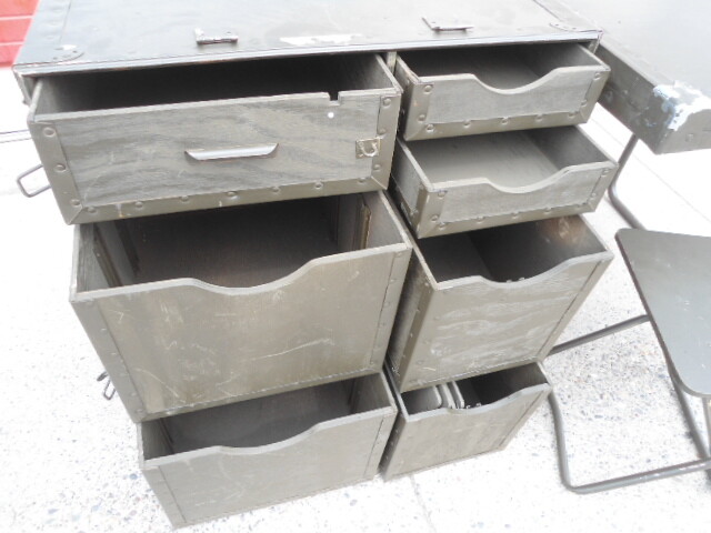 U.S. Military Wood Field Desk (USED) NSN: 7110-00-267-1999