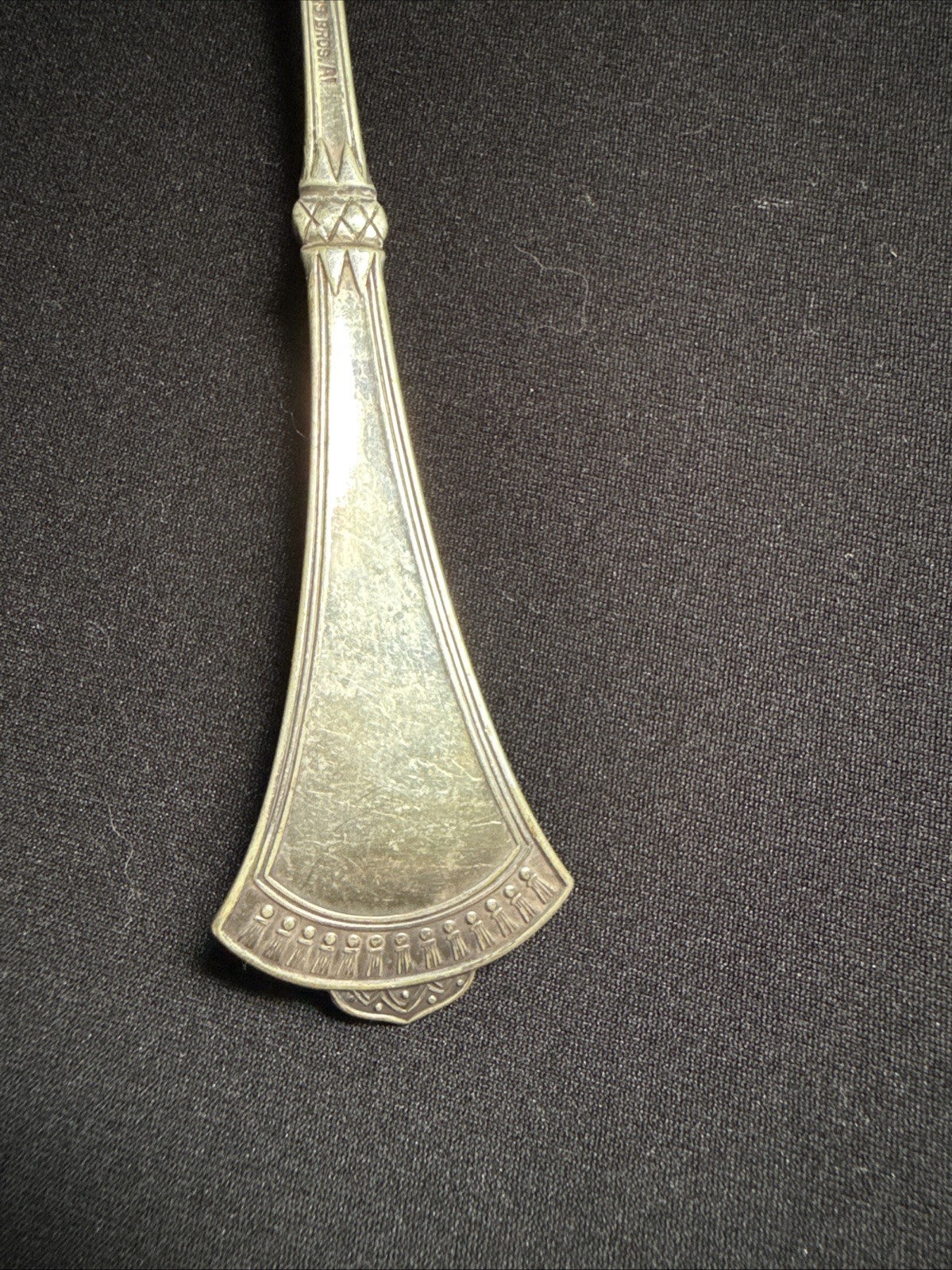 Antique 1847 Crown Pattern Large Spoon By Rogers Bros Silver Plate