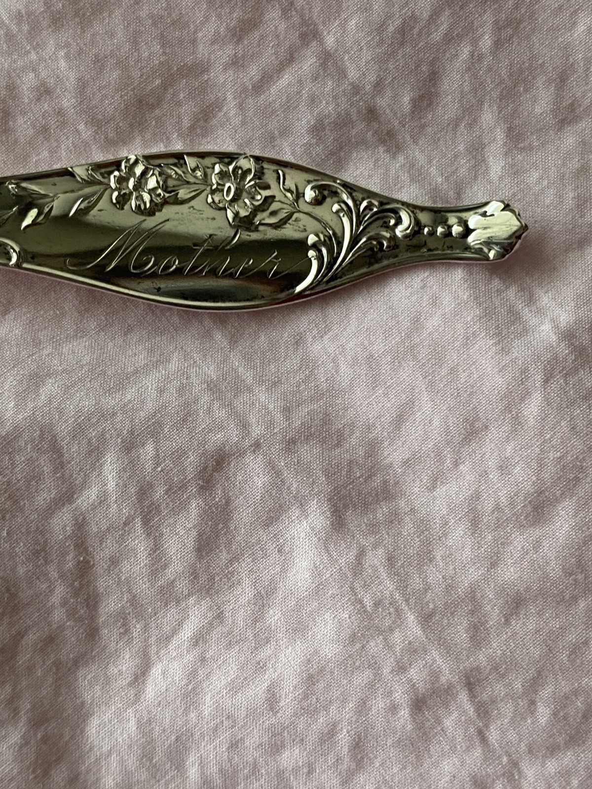 Estate Gorham Oxford Sterling Silver Teaspoon Engraved “Mother” Hallmarked