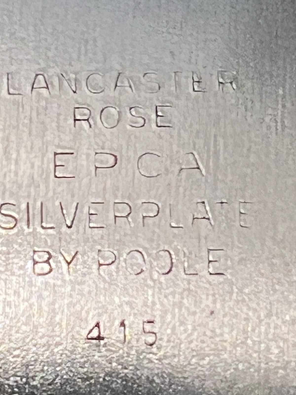 Vintage Lancaster Rose EPCA Silver Plate Serving Dish 415 By Poole 13 X 10