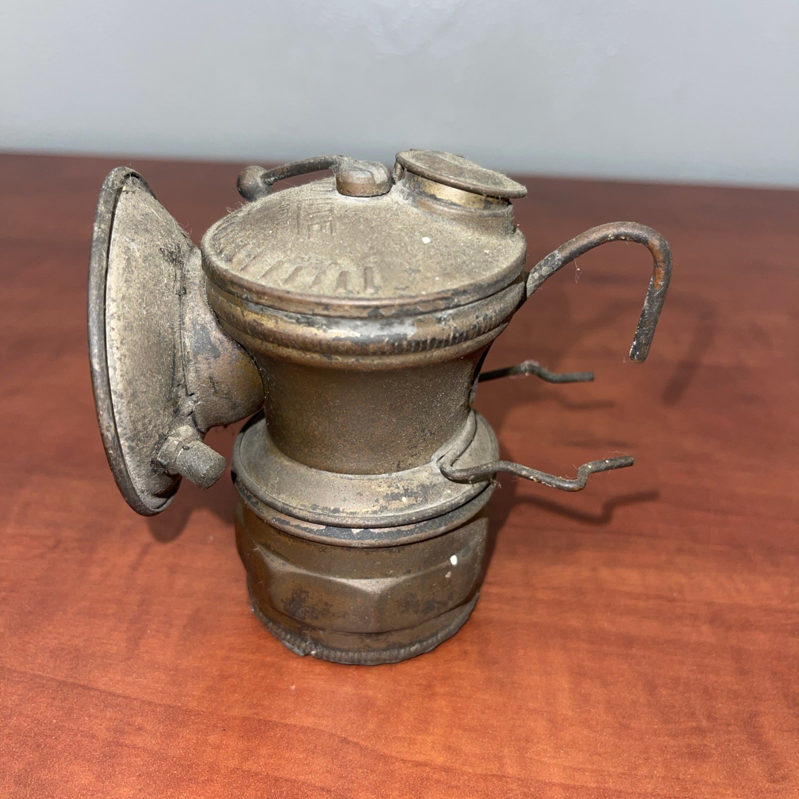 Auto-Lite Underground Miners Carbide Cap Lamp-Early Era From A Collectors Estate