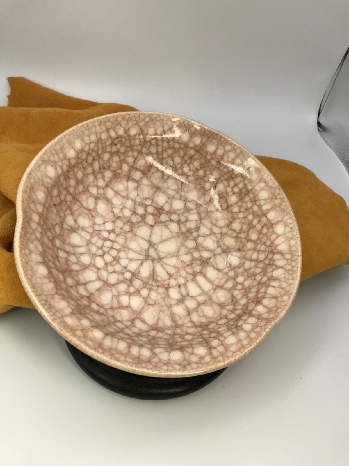 🦋 VNT Antique CHINESE SONG DYNASTY GE KILN BOWL 9.5 inches – pink tone – NICE