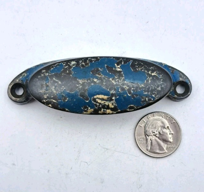 Antique Bin Pull Apothecary Drawer Pull Handle Old Vintage Cast Iron Hardware