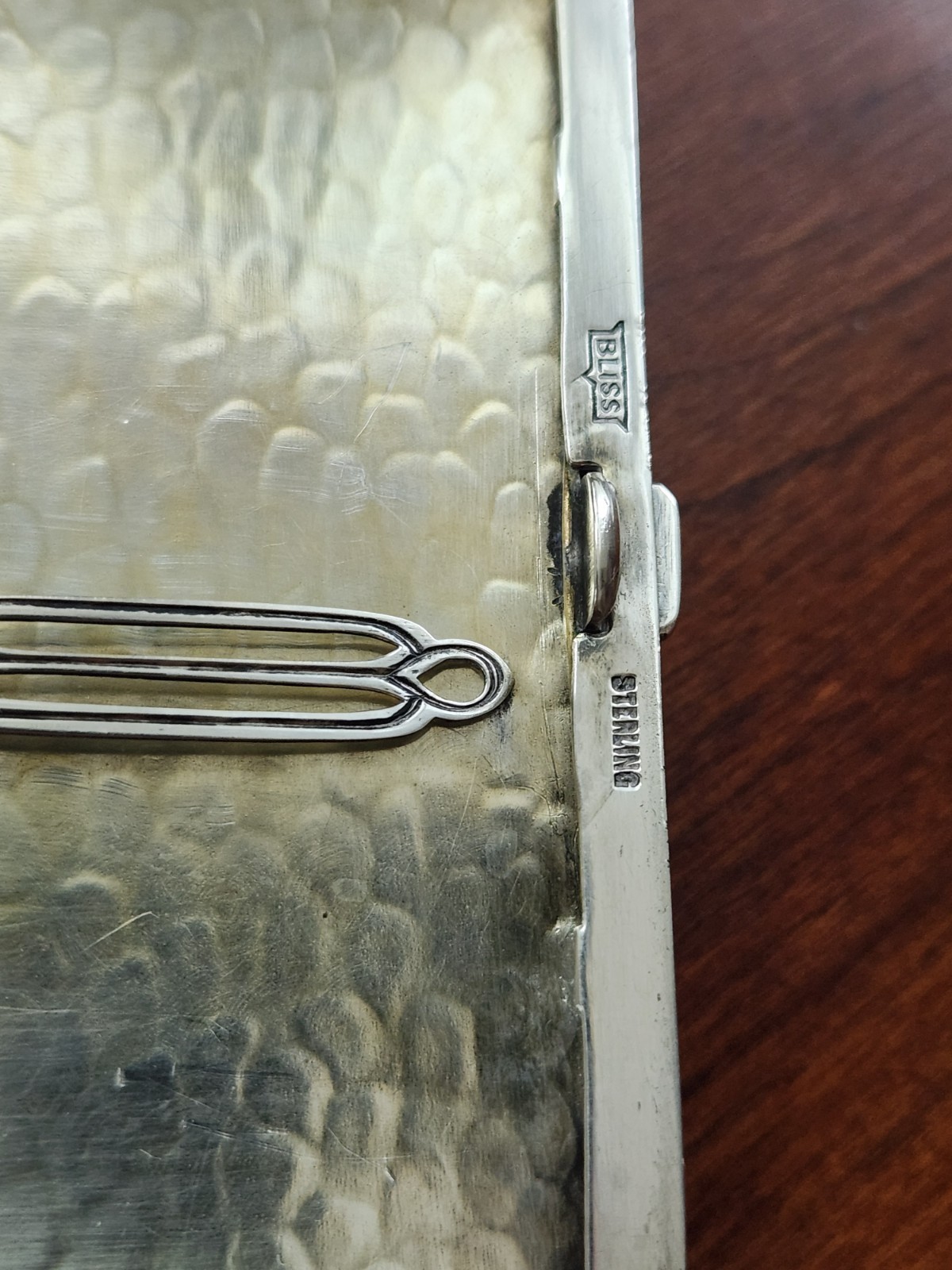 Antique Bliss Sterling Silver Cigarette Box Card Case Money Coin Holder 90.5g