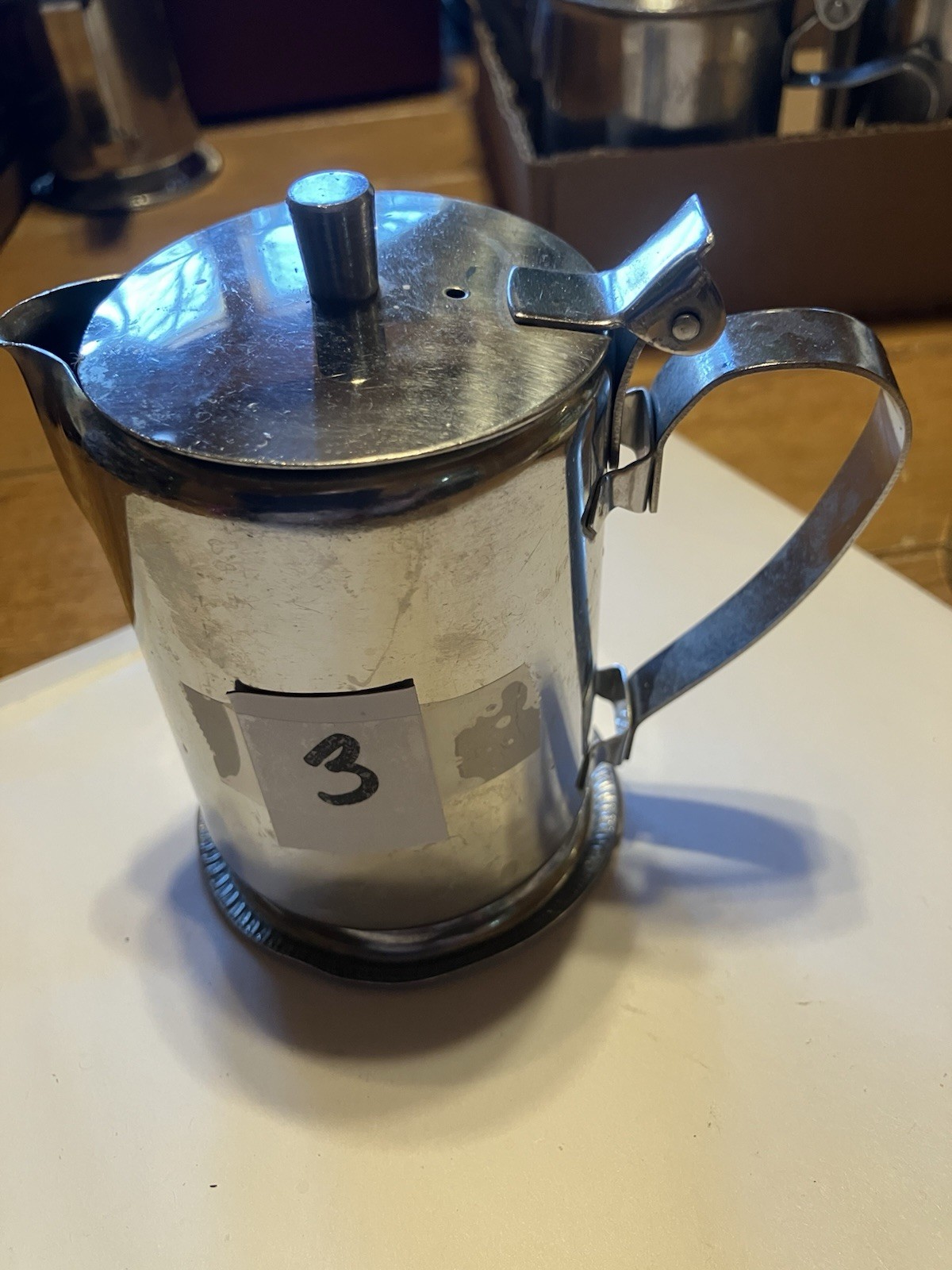 Vintage Coffee Tea Milk Creamer Vollrath 18-8 Stainless Steel 46560
