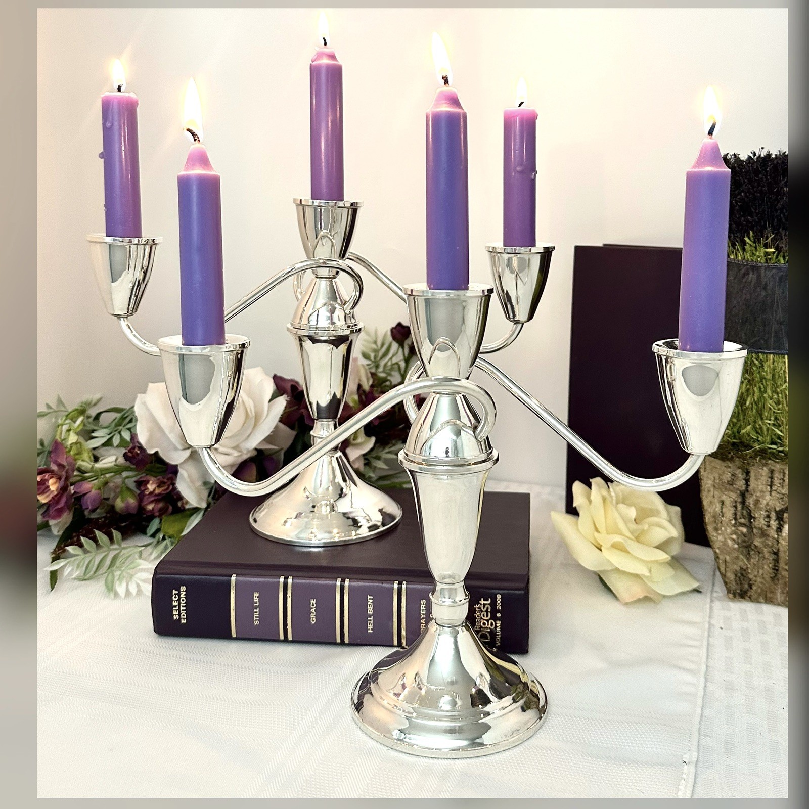 Sterling Duchin Candelabras Twisted Arm Candle Holders Sterling Silver – 2