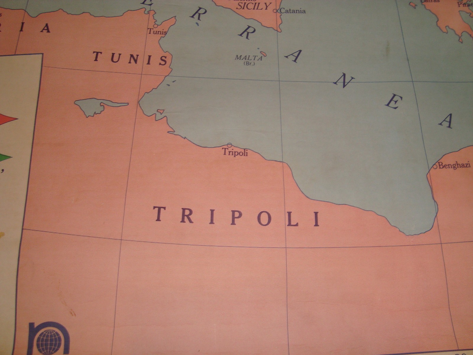Working Pull Down Classroom Map Quillen Johns World War 1 and League of Nations
