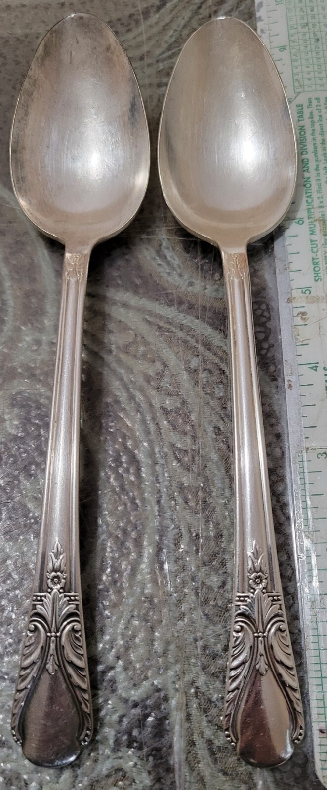 Wm Rogers Mfg Co Original Rogers Avalon Cabin Silverplate Serving Spoons Set Of2