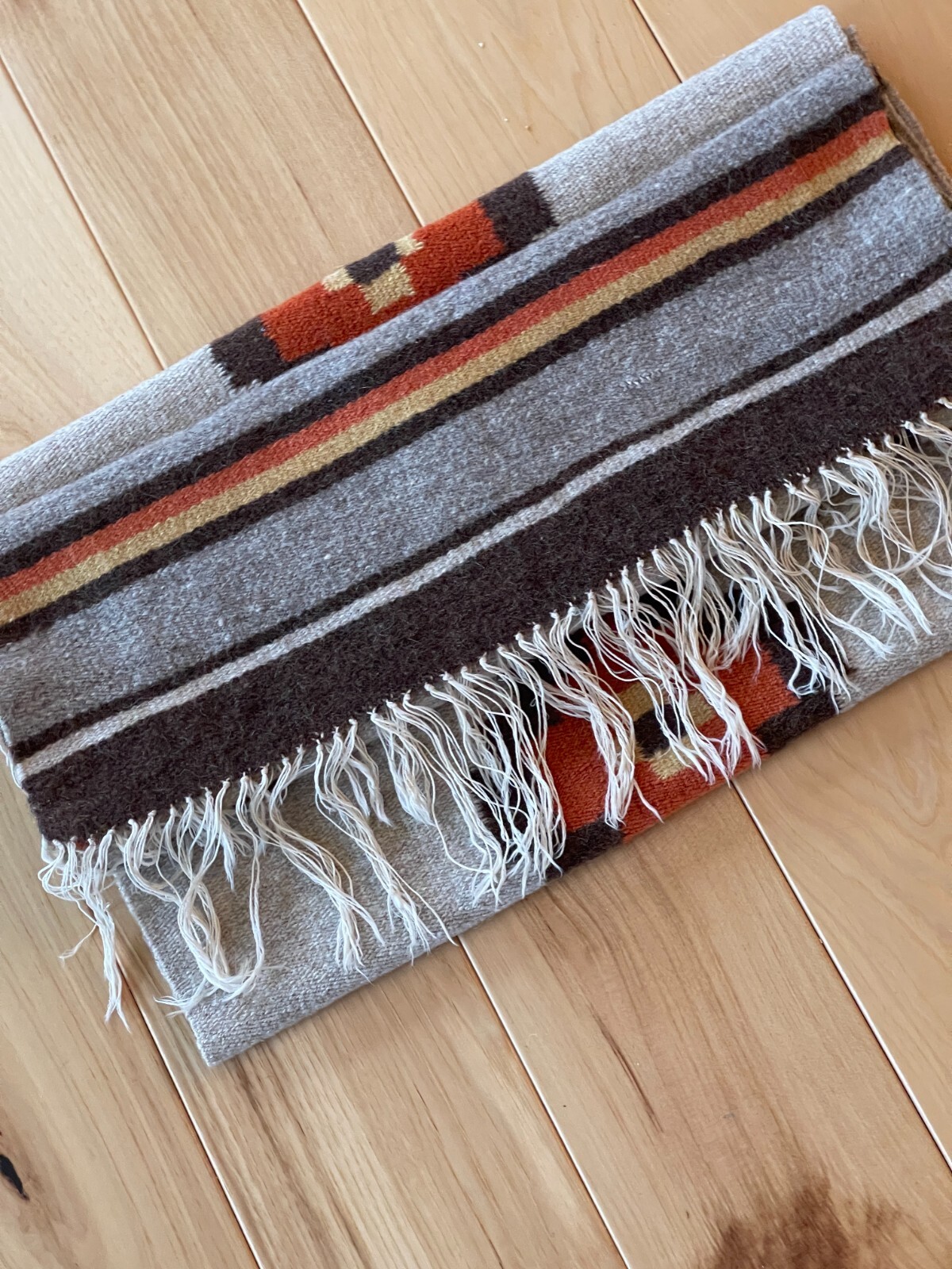 LONG Museum quality Scandinavian veg dyes NORWEGIAN Handwoven Table runner