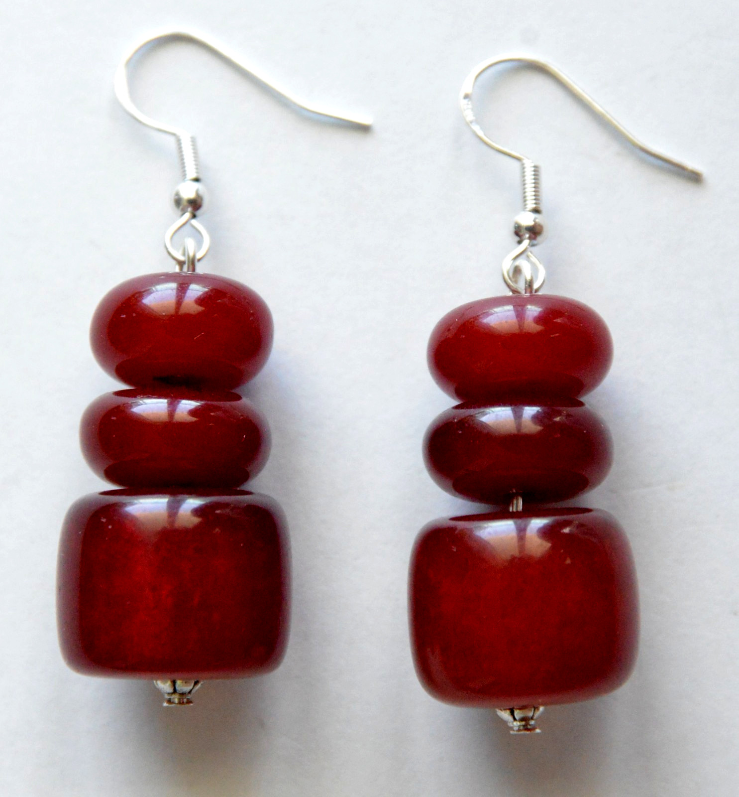 ✅RUSSIAN SOVIET EARRINGS BAKELITE BALTIC CHERRY AMBER SILVER HOOK NECKLACE WATCH