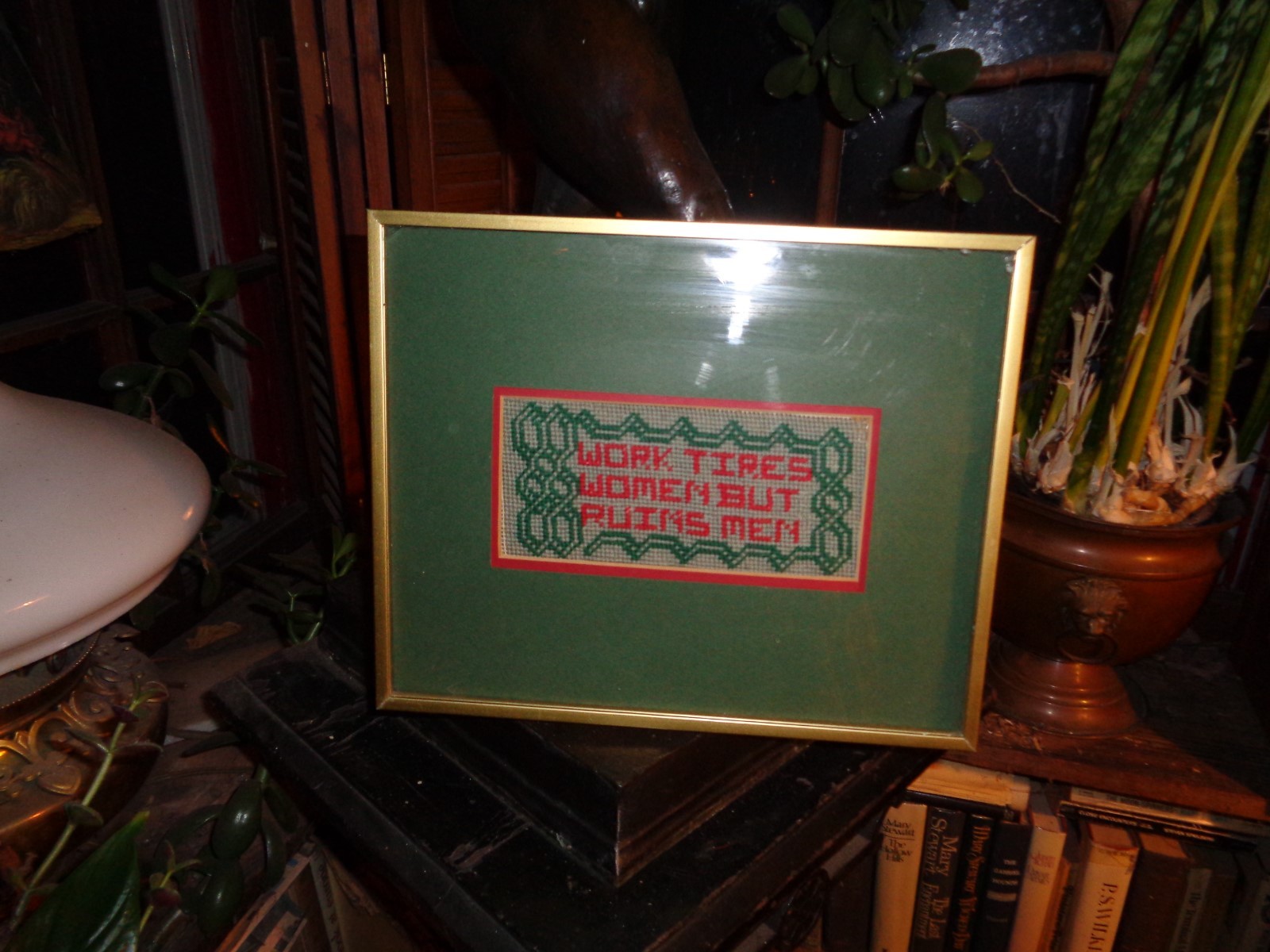 Contemporary needlepoint & local Theorem:Works Tires Women–but Ruins Men” WOW