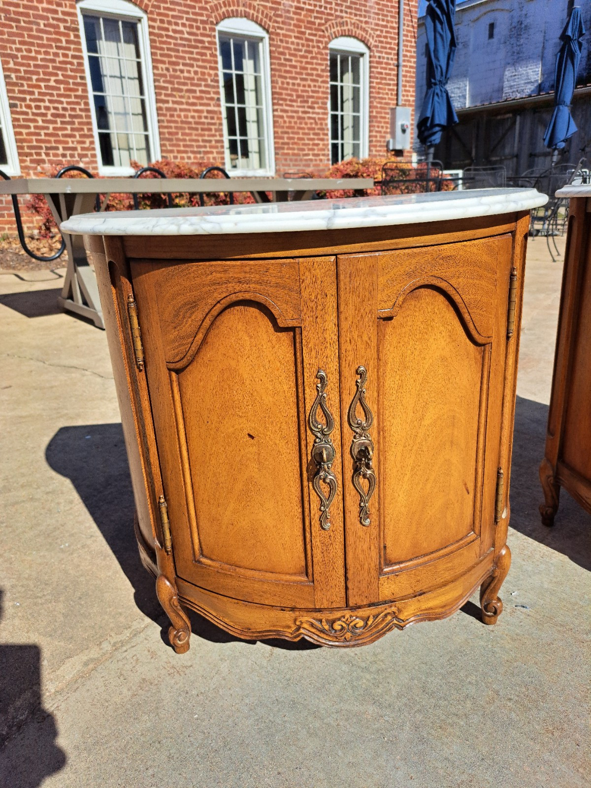 Walnut French Bedside Commodes 20th Century By White Furniture Company