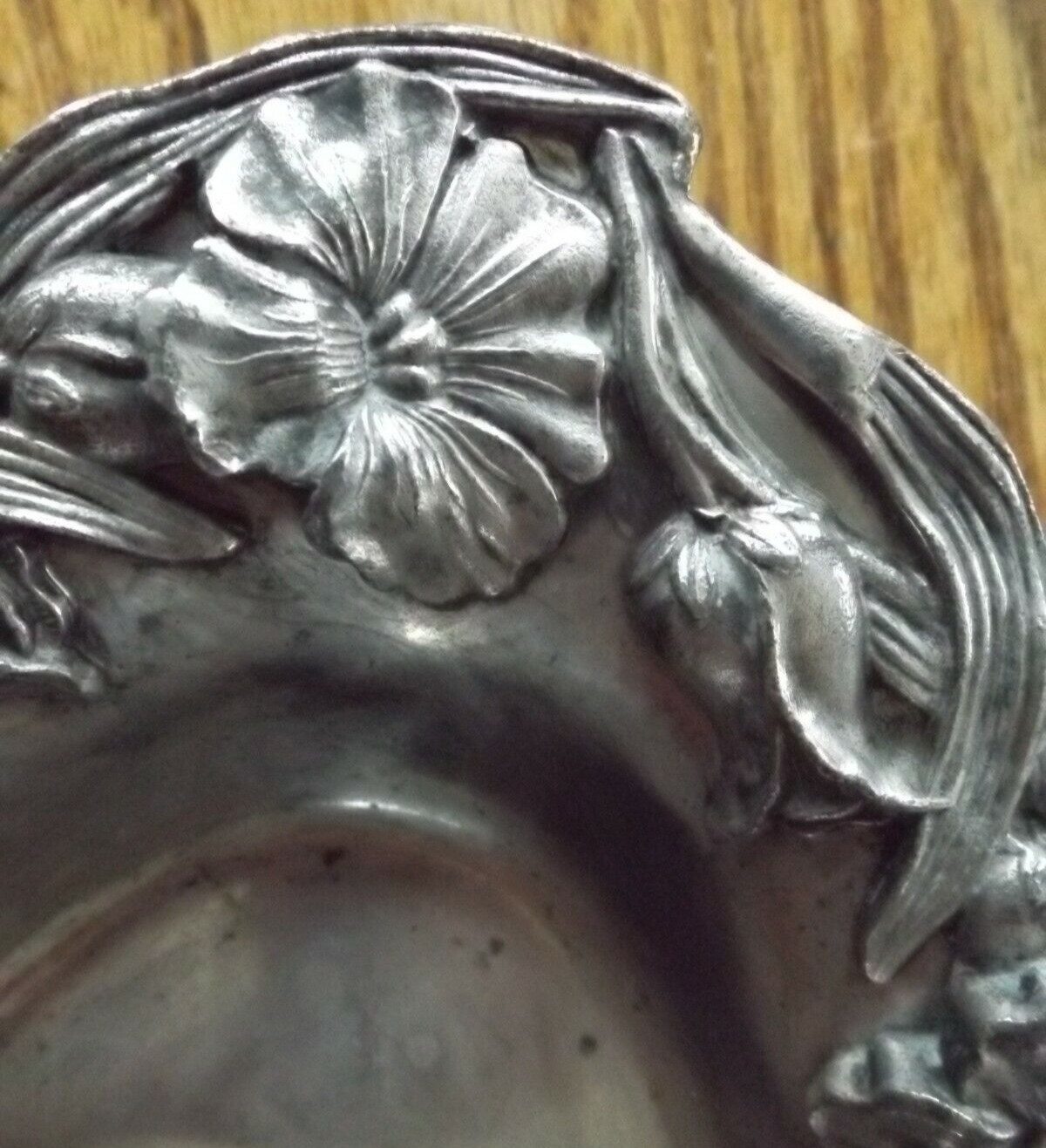Old WILLIAM ROGERS 504 Quadruple New York NY Silver Plate Floral Oval Plate Dish