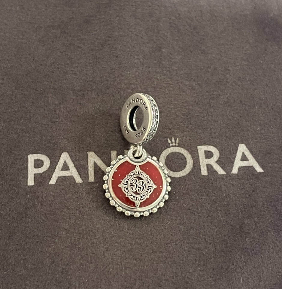 Pandora Winter Release World Club 33 Charm Pendant S925 Sterling Silver