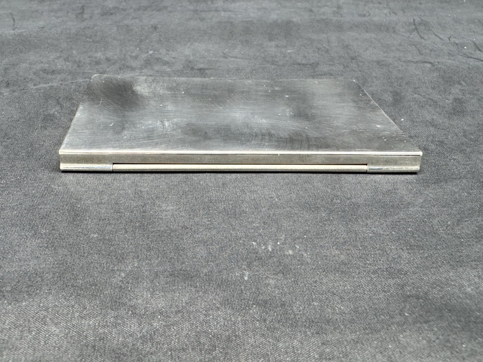 Valerio albarello sterling silver business card case, 64 grams