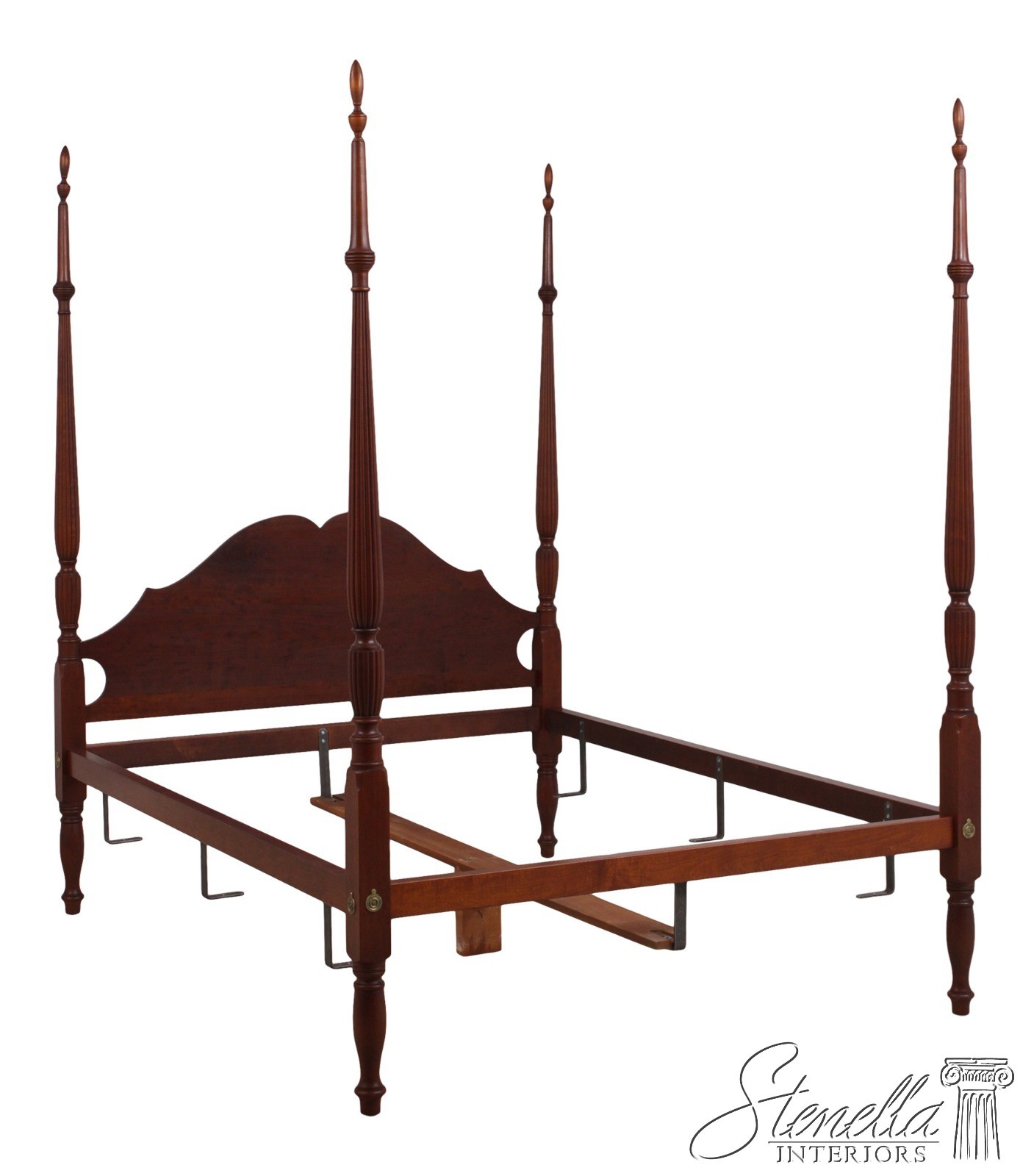 72811: ELDRED WHEELER Federal Style Cherry Queen Size Poster Bed