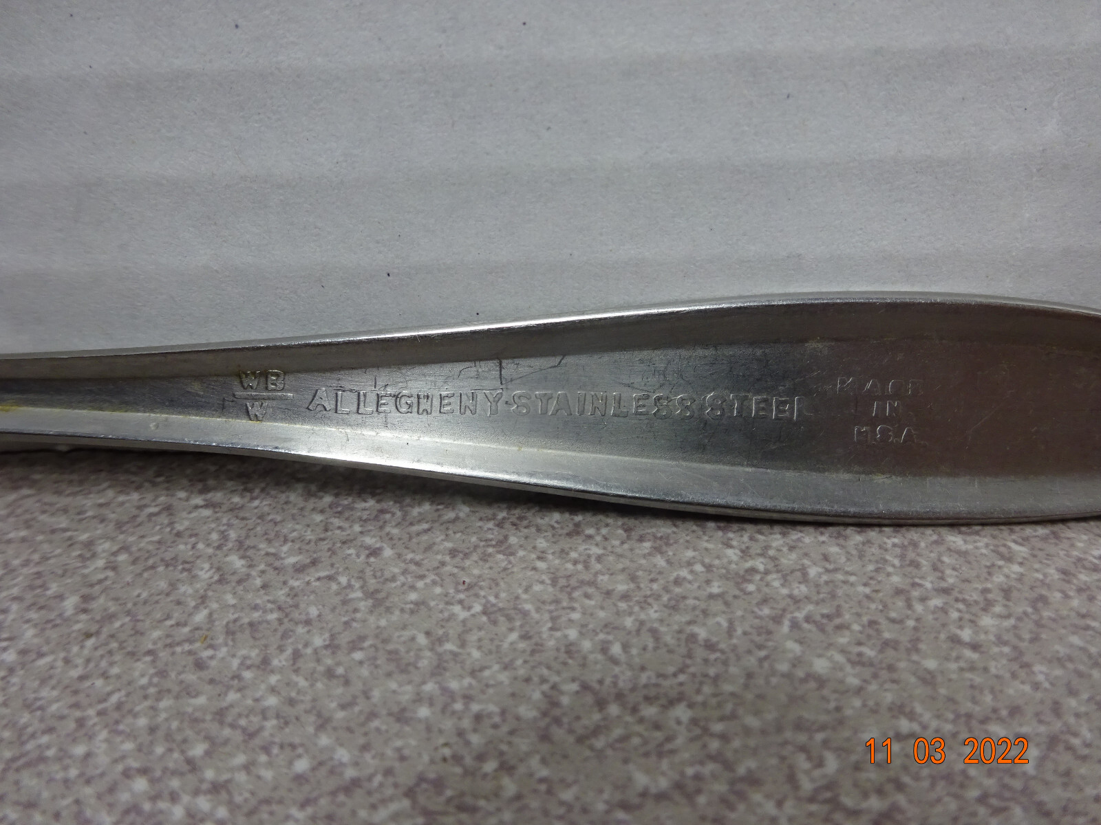 Allegheny Stainless Spoons Flatware Place Soup Vintage