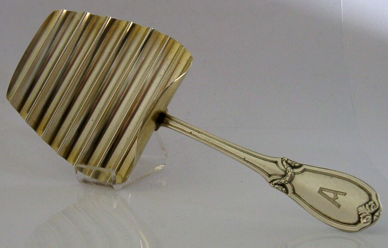 HEAVY 154g BEAUTIFUL LARGE GERMAN SOLID 800 SILVER ART DECO ASPARAGUS SERVER