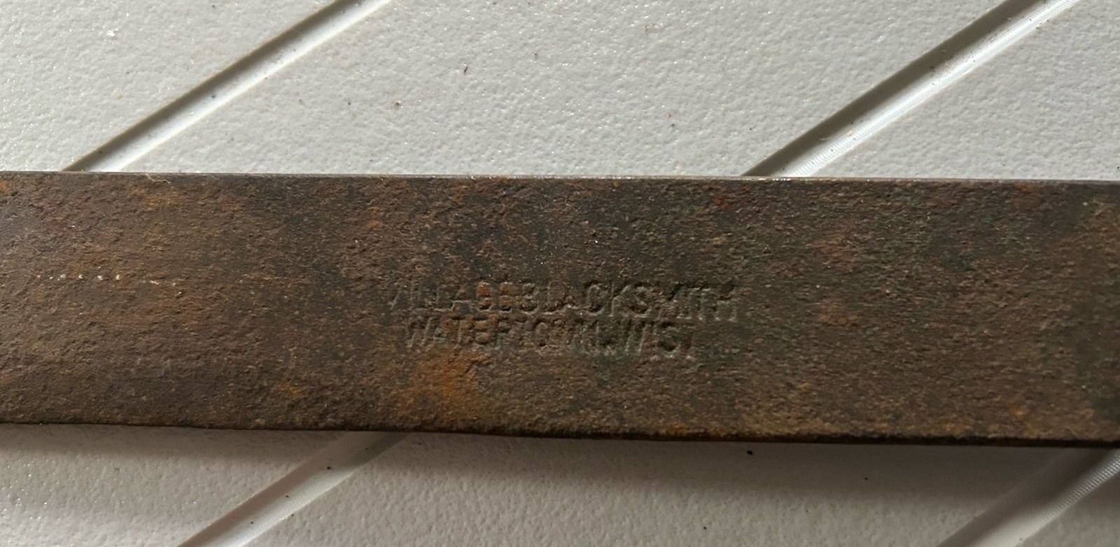 Antique Rustic Village Blacksmith Corn Tobacco Knife Farm Tool 25.5” Long 3 Pin