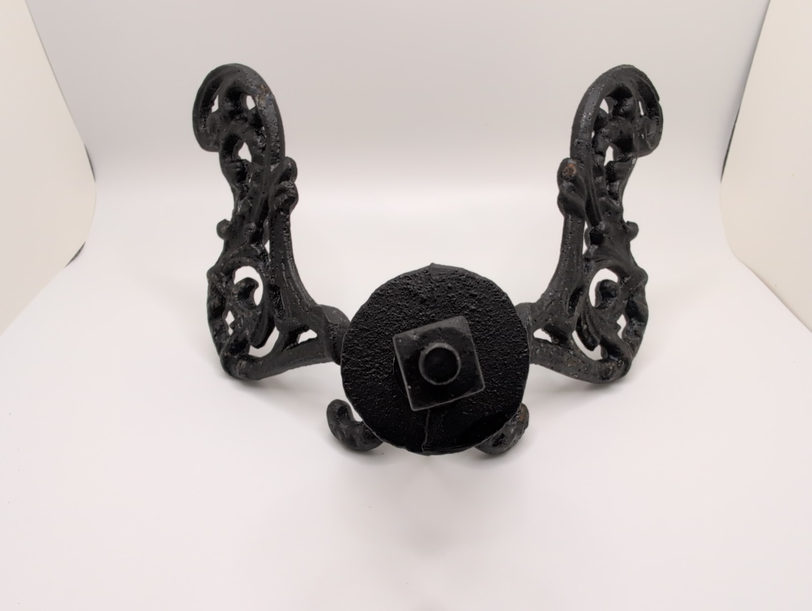 Antique Hook Hat Coat Rack Hall Tree Vintage Victorian Cast Iron Hardware 6x6x5