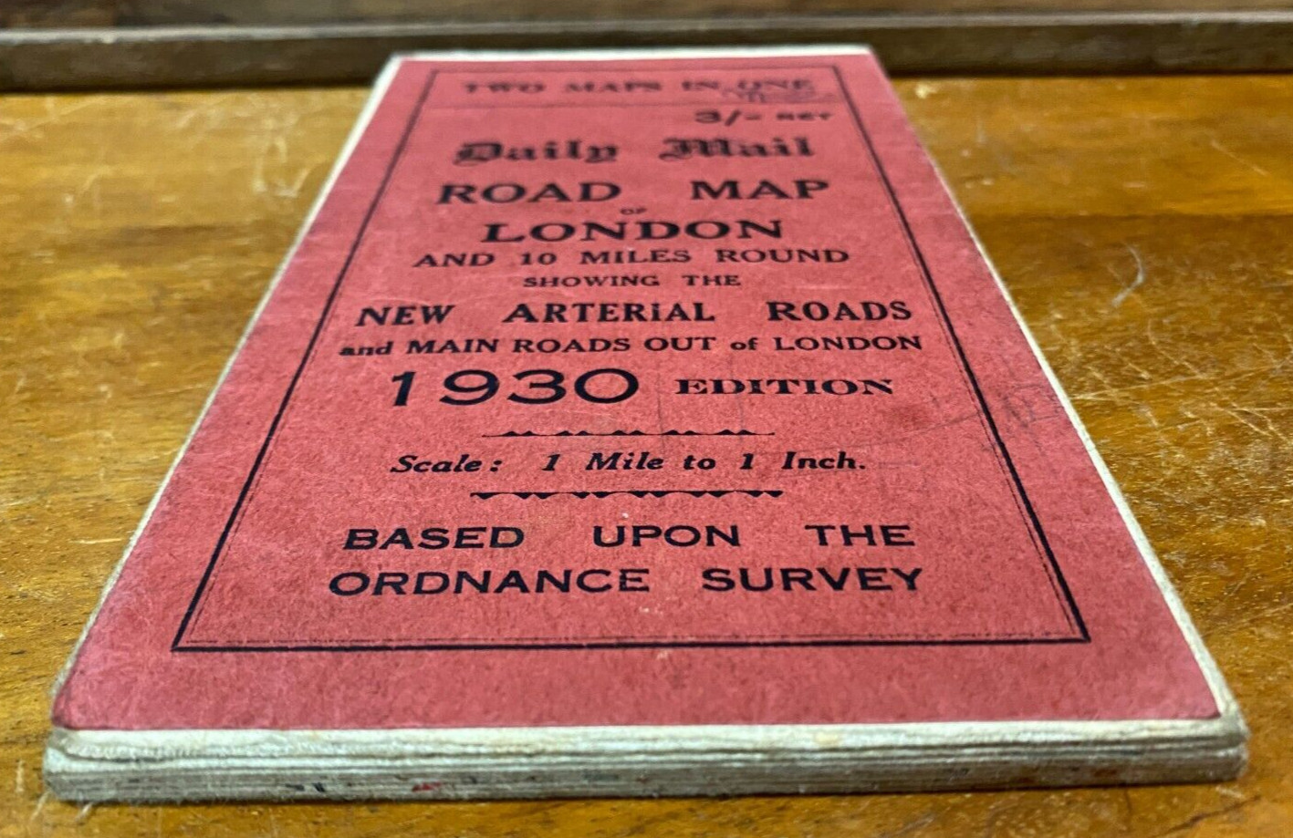 Lovely Daily Mail Road Map of London and South East England 1930 Edition A895