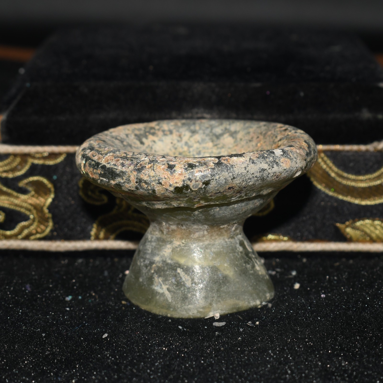 Intact Ancient Roman Glass Bowl Container Circa 1st – 5th Century AD