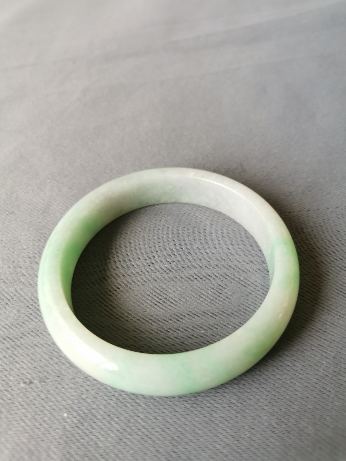 Natural Bermese Grade A Jadeite Jade Green Lavender Bangle Certified 55 mm