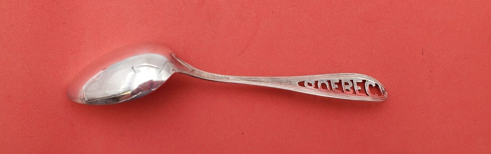 Quebec Canada Sterling Souvenir Spoon w/ Pierced Design by Roden Bros. 13087
