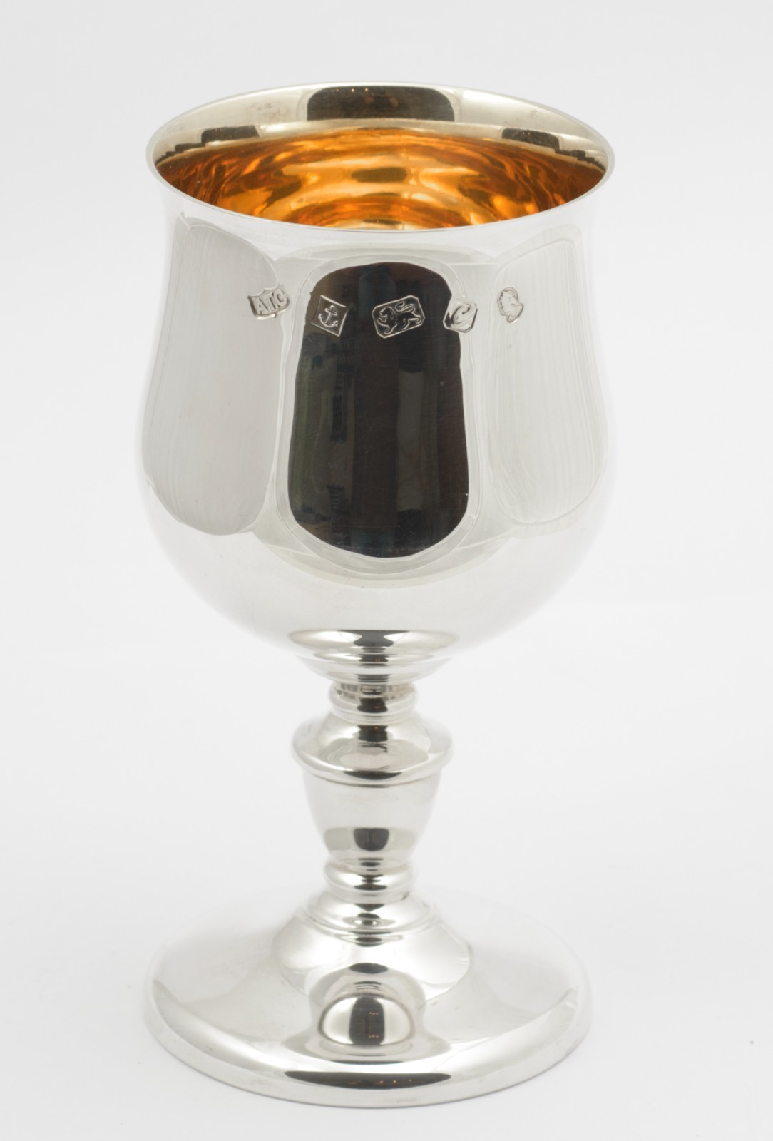 Vintage Sterling Silver Goblet – Queen Elizabeth II Silver Jubilee 1977 – Cased