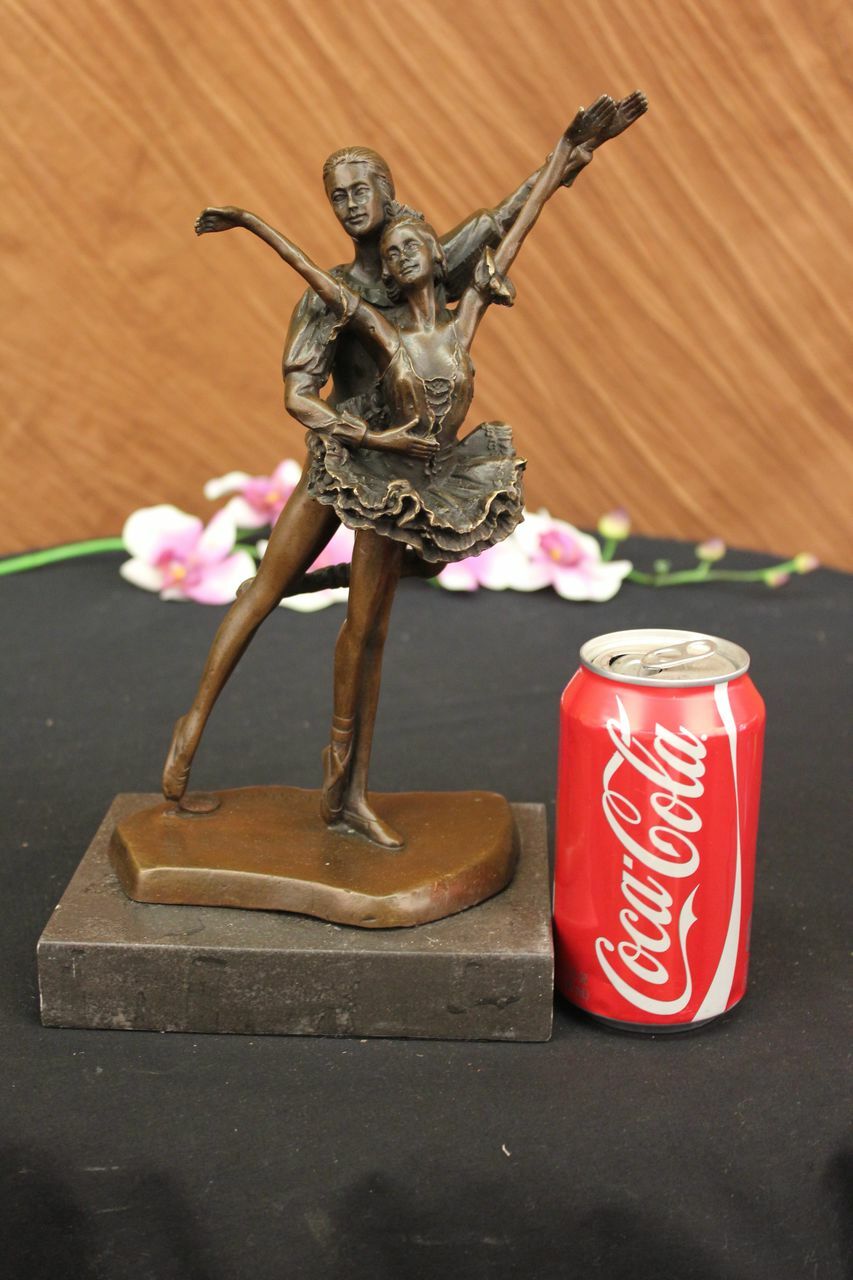Dancing Lovers 12″ High Accent 100% Solid Bronze Sculpture Home Decoration decor