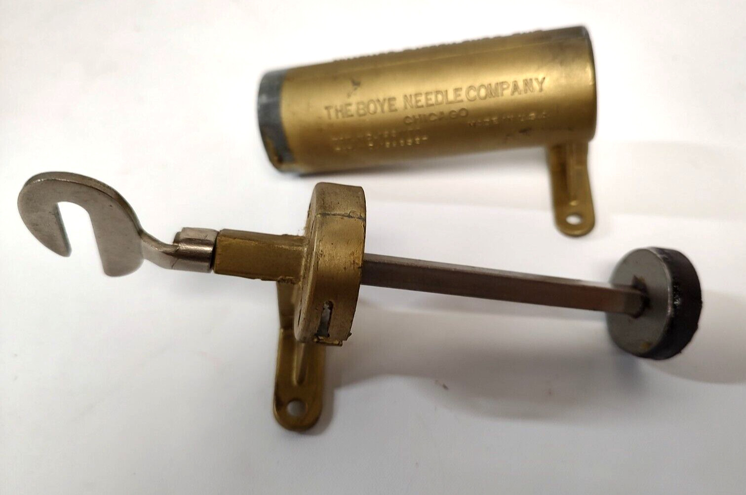 VINTAGE BOYE NEEDLE CO. AUTOMATIC SCREEN / STORM DOOR CHECK NOS BOX INSTRUCTIONS
