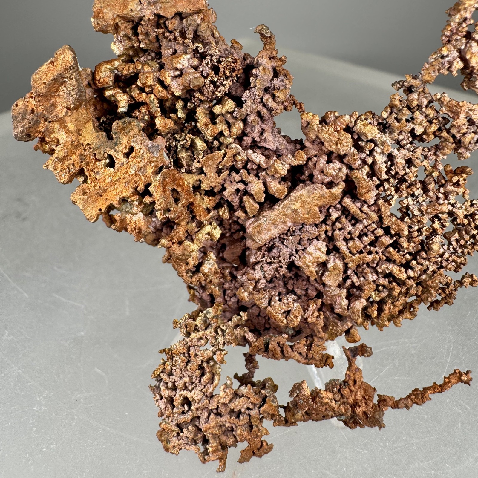 Fine Large Cubic Copper Crystal Group: White Pine mine, Ontonagon Co., Michigan
