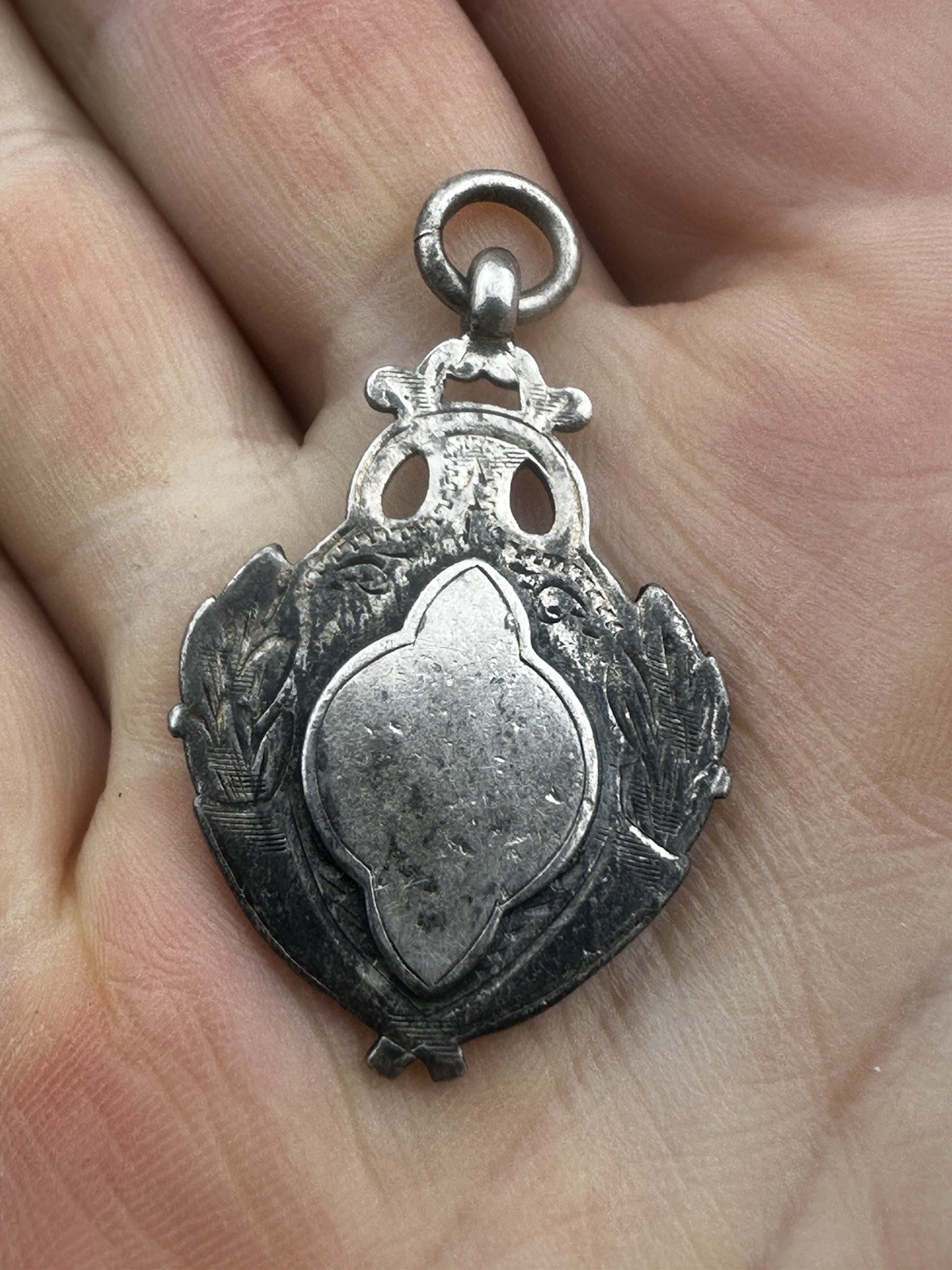 Fully Hallmarked Sterling Silver Fob Not Engraved & Available Worldwide