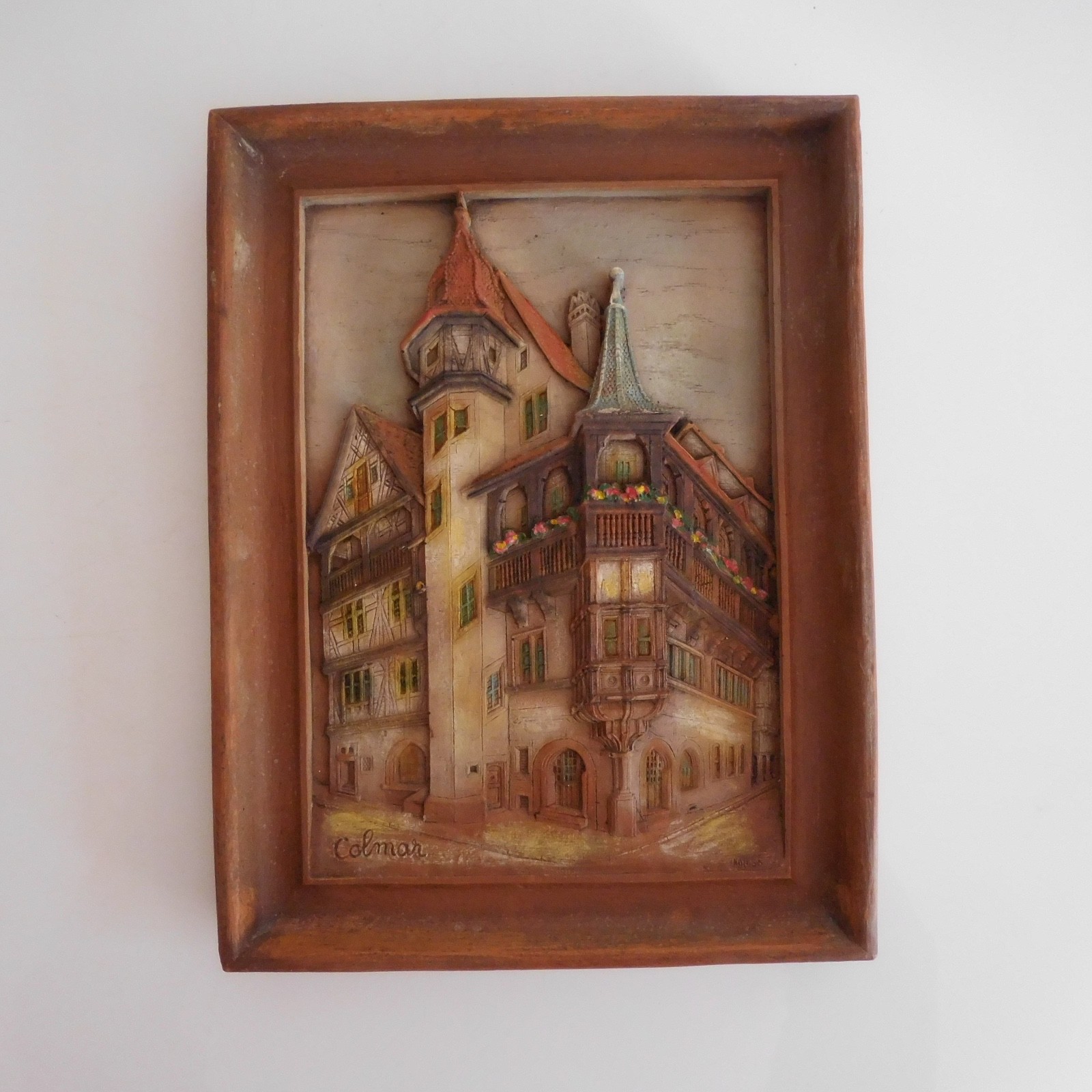 Architecture Table Colmar Alsace Resin Art Deco Design 20th PN France N3048
