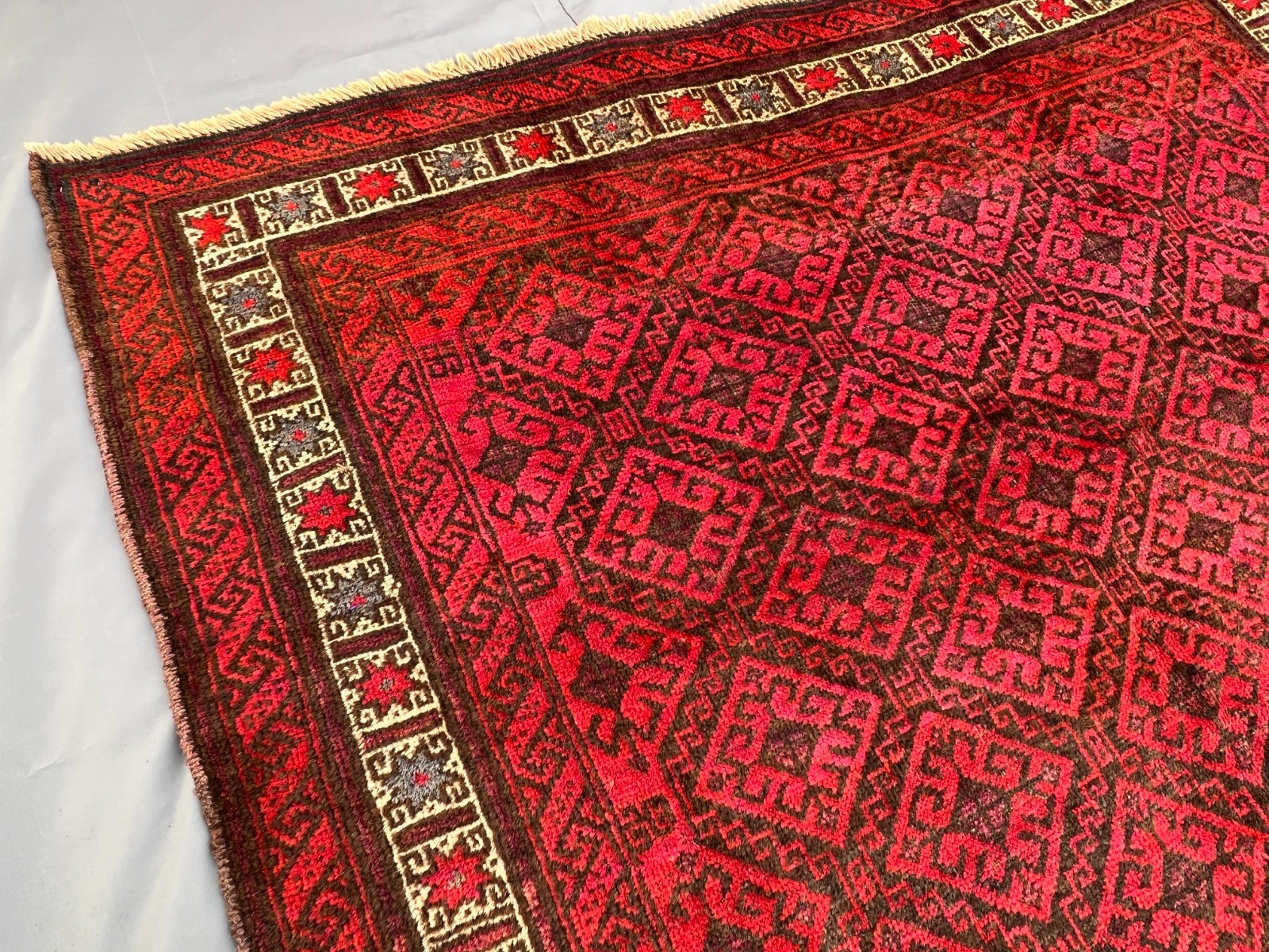230 X 150 CM COLLECTORS’ ITEM Antique Belouch Natural Vegetable Dye Taimani Rug