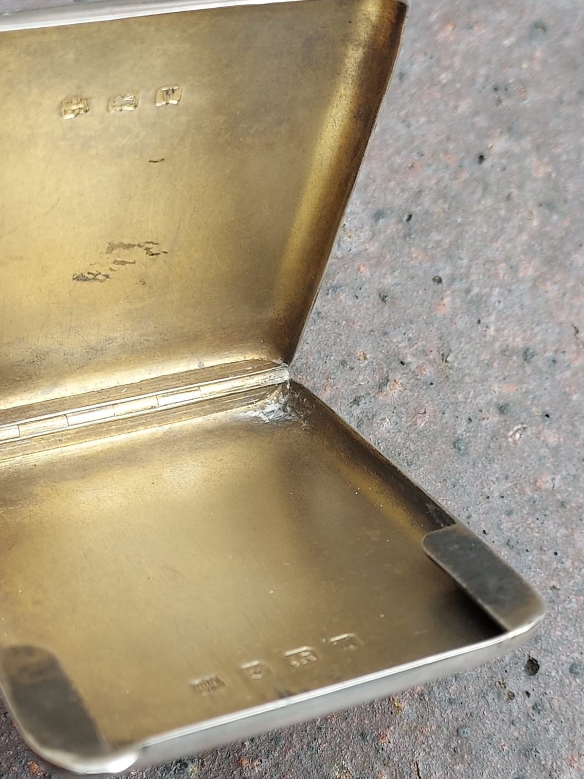 Antique Solid Silver Card Case by William Neale & Sons Ltd Birmingham 1921
