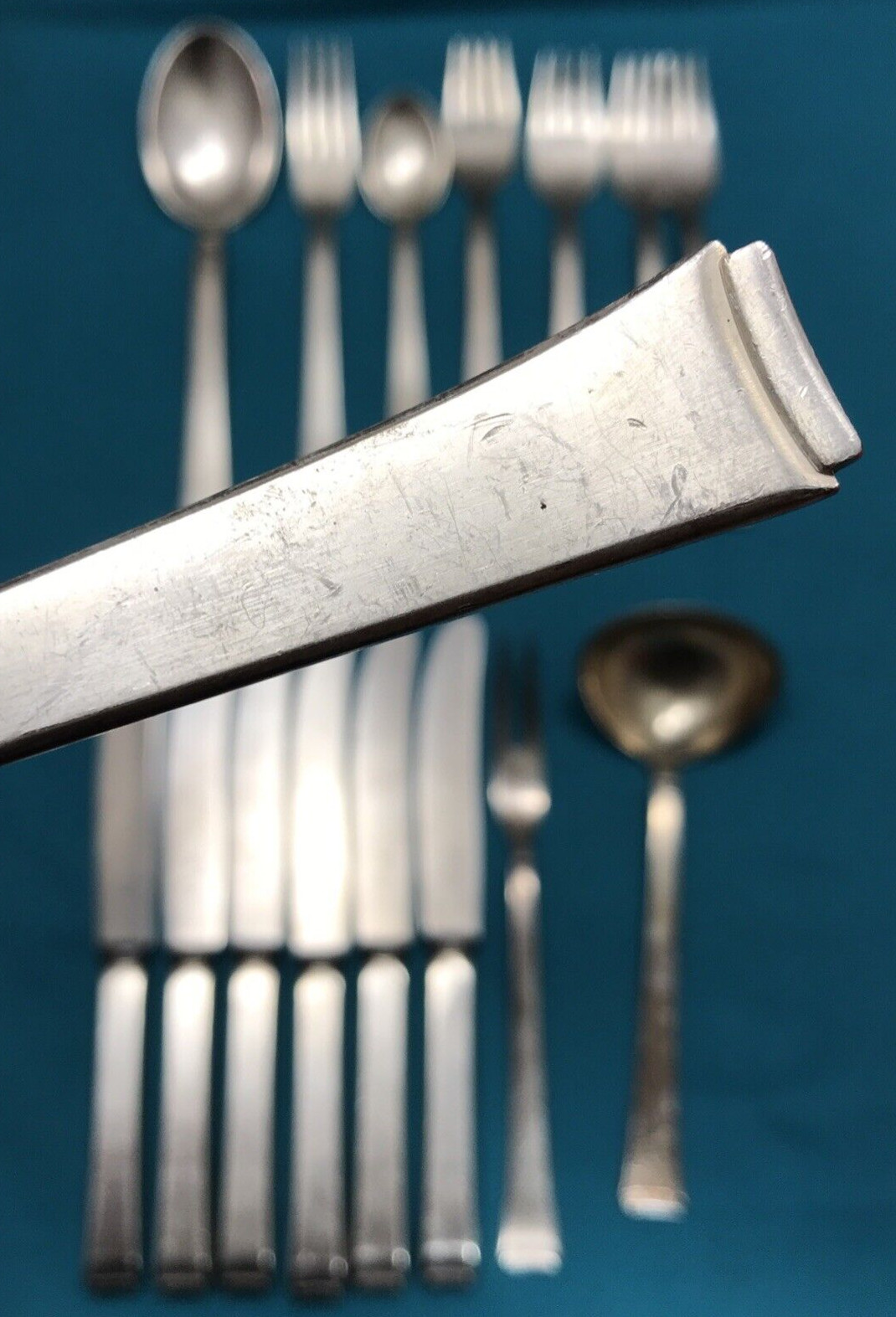 16 Pc FACEON Silverplated FLATWARE MIX Ladle 2-Tine 5 O’clock Forks WMF Germany