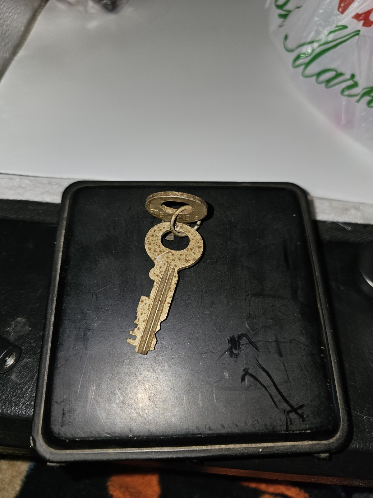 Antique Cast Iron Face Double Dead Bolt Mortise Lock 55CP 153406
