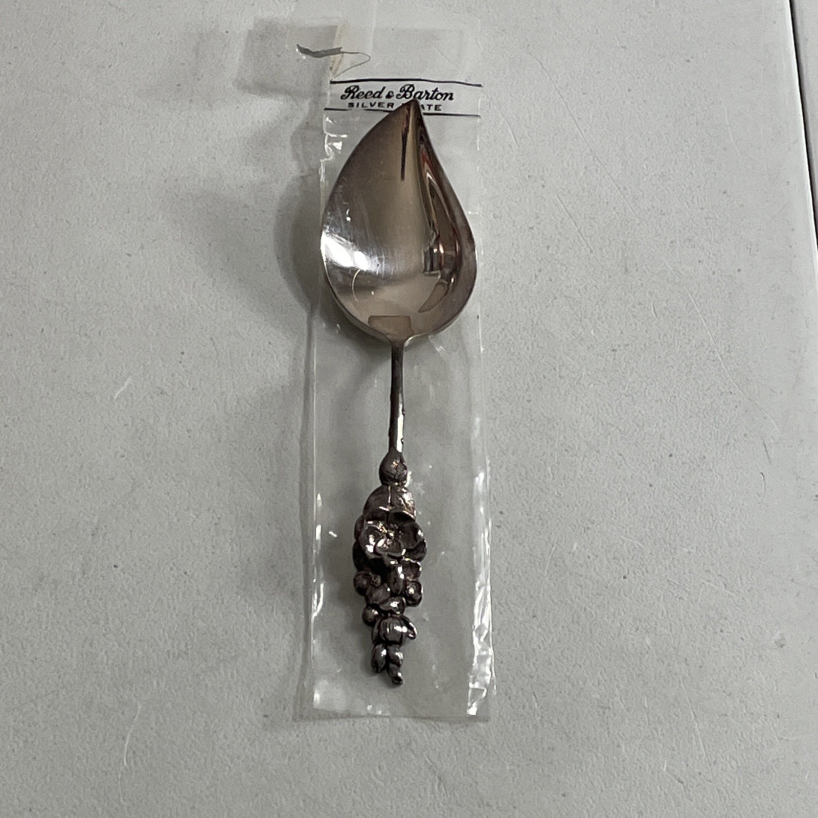 Reed & Barton Harlequin Silverplate Apple Blossom Floral Jelly Server Spoon