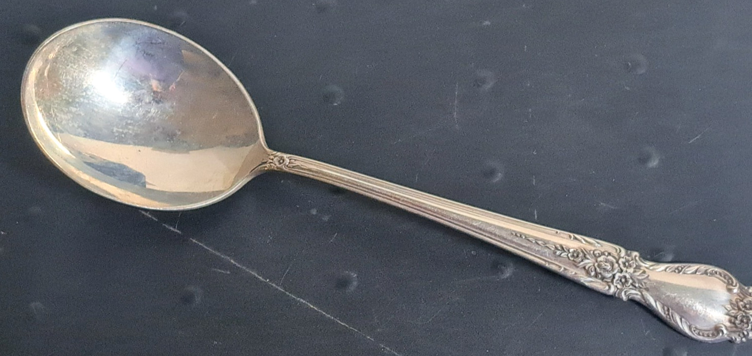 Brocade by International Sterling Silver Cream Soup Spoon 6 3/8″