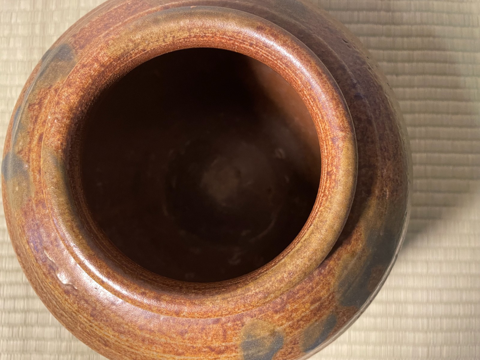 Japanese Shigaraki Ware Flower Vase – Wabi-Sabi Aesthetic – with Sign Wooden Box