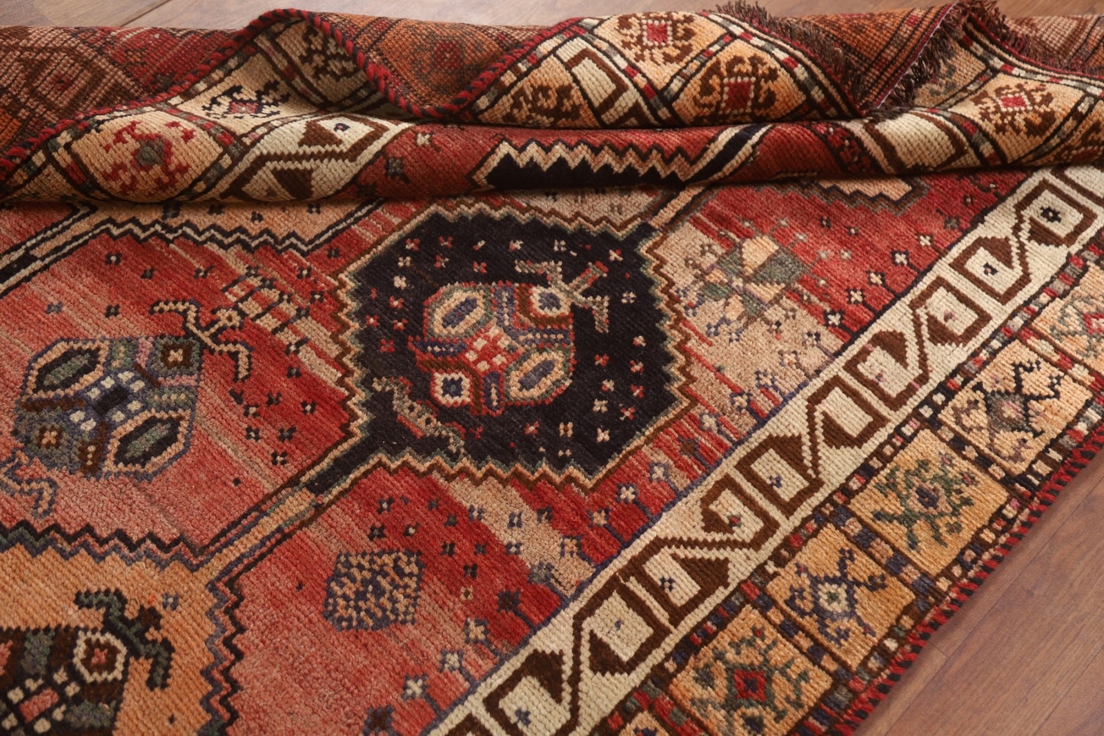 Vintage Geometric Lori Tribal Traditional Hand-knotted Area Rug 4×8 Wool Carpet