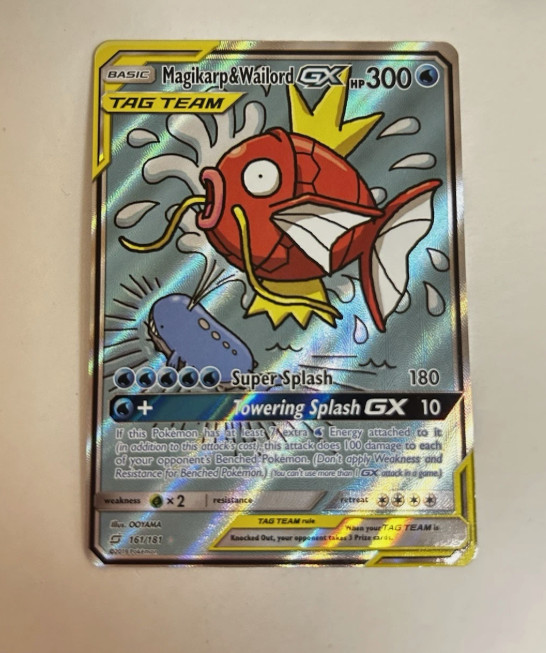 Pokemon Magikarp & Wailord GX Ultra Rare Team Up 161/181 DMG 2019 IN STOCK
